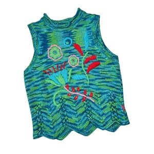 - MOVING SALE - cakewalk knit sweater sleeveless top  Size 8 HTF